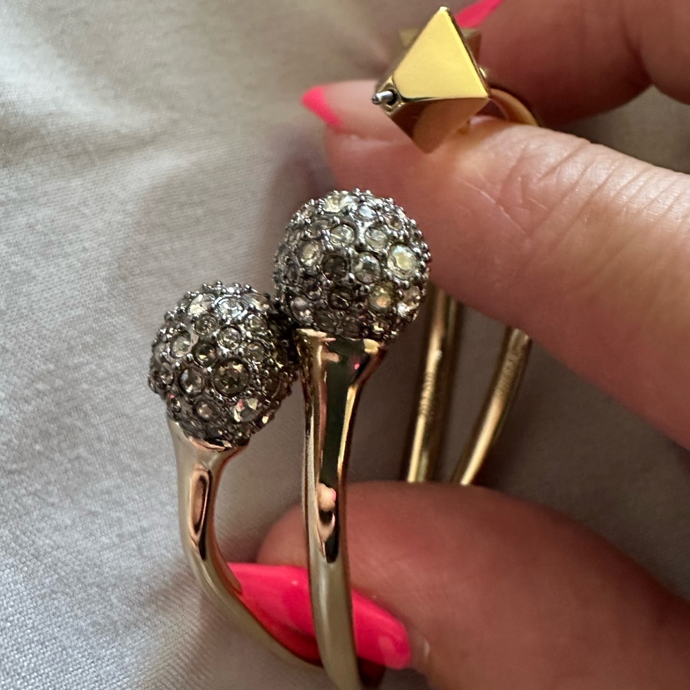 Alexis Bittar Miss H Crystal Hoop Earrings - Picture 2 of 9